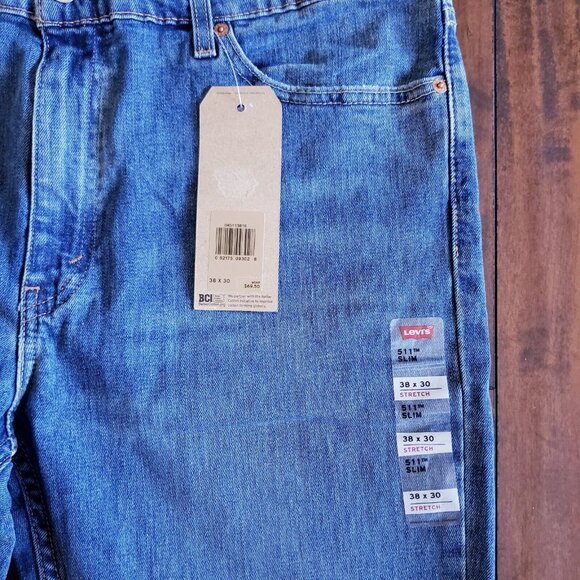 Levis 511 Jeans Women's 38 x 30 Blue Denim Slim Fit Mid-Rise Stretch Soft NWT - Picture 7 of 15